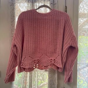 It’s our time Women’s M Cropped Knit Sweater